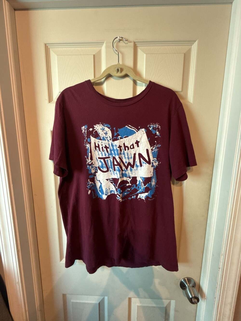 Philadelphia Phillies Bella + Canvas Hit That Jawn Graphic T-Shirt Burgundy XL